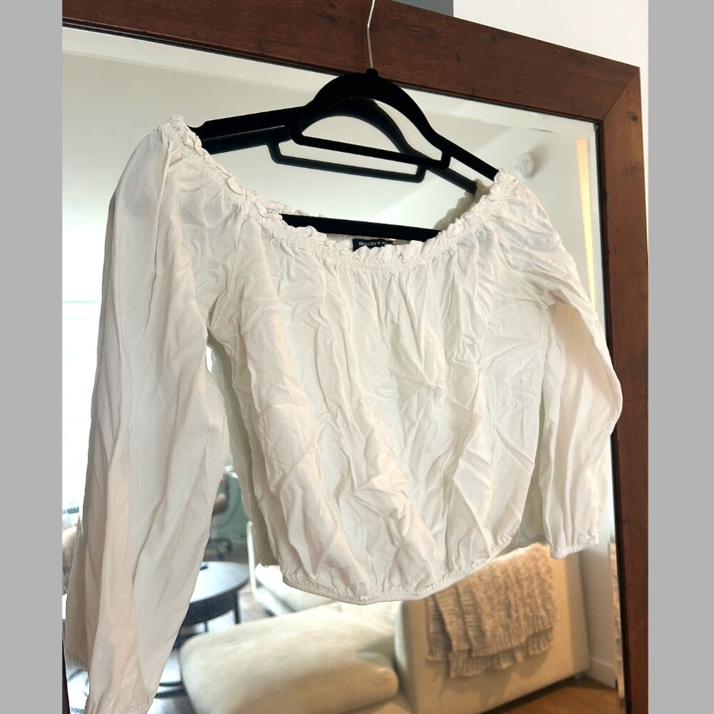 Brandy Melville white off the shoulder top